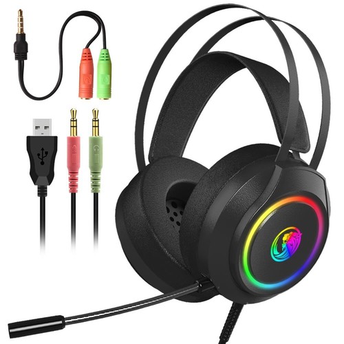 Led gaming headset - gaming, headphones