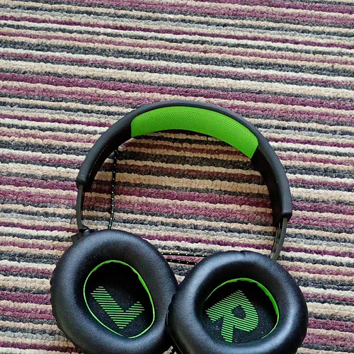 Black green over - over-ear, gaming