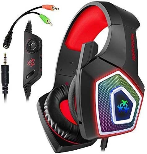 Gaming headset headphones with